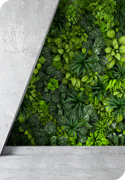 Eco-friendly vertical garden