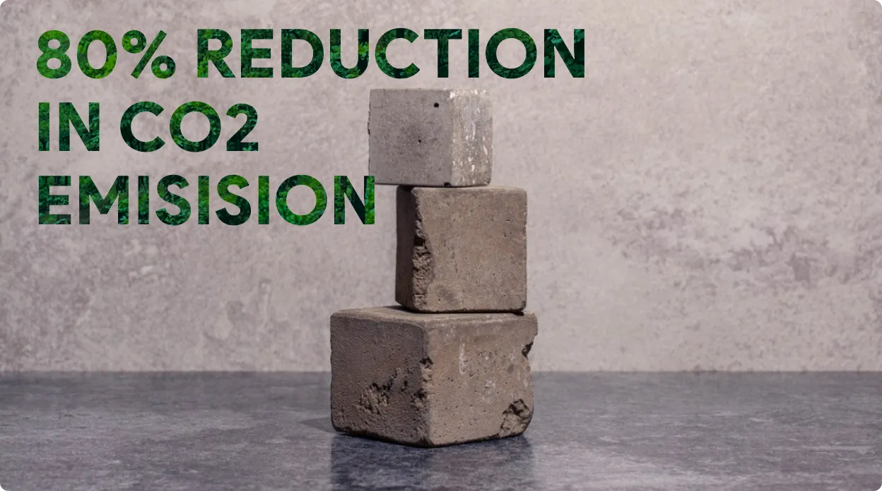 Eco Concrete blocks stacked